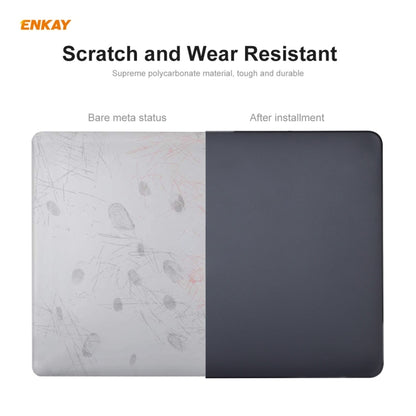 ENKAY 3 in 1 Matte Laptop Protective Case + US Version TPU Keyboard Film + Anti-dust Plugs Set for MacBook Air 13.3 inch A1932 (2018)(Grey) - MacBook Air Cases by ENKAY | Online Shopping UK | buy2fix