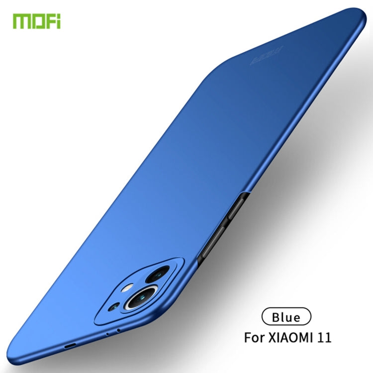 For Xiaomi Mi 11 MOFI Frosted PC Ultra-thin Hard Case(Blue) - Xiaomi Cases by MOFI | Online Shopping UK | buy2fix