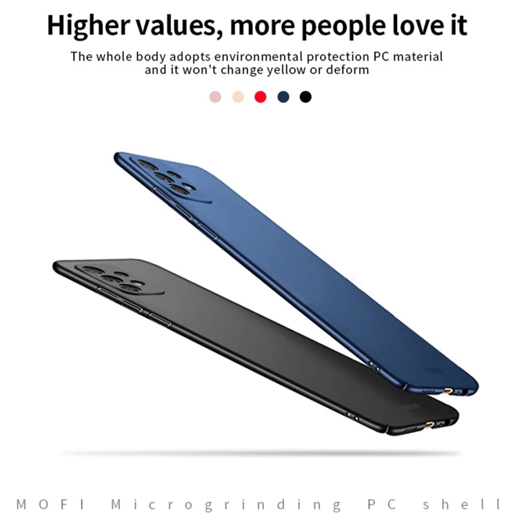 For Samsung Galaxy A72 5G / 4G MOFI Frosted PC Ultra-thin Hard Case(Blue) - Galaxy Phone Cases by MOFI | Online Shopping UK | buy2fix