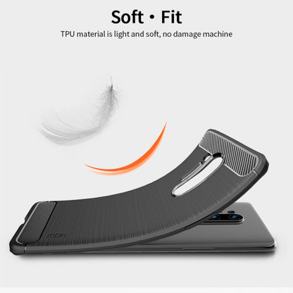 For OnePlus 8 Pro MOFI Gentleness Series Brushed Texture Carbon Fiber Soft TPU Case(Grey) - OnePlus Cases by MOFI | Online Shopping UK | buy2fix