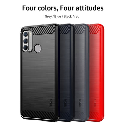 For Motorola G60 / G40 Fusion MOFI Gentleness Series Brushed Texture Carbon Fiber Soft TPU Case(Black) - Motorola Cases by MOFI | Online Shopping UK | buy2fix