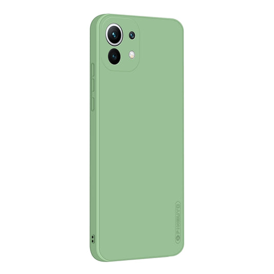 For Xiaomi Mi 11 PINWUYO Touching Series Liquid Silicone TPU Shockproof Case(Green) - Xiaomi Cases by PINWUYO | Online Shopping UK | buy2fix