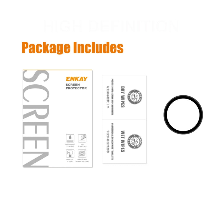 1 PCS For Samsung Galaxy Watch4 44mm ENKAY Hat-Prince 3D Full Coverage Soft PC Edge + PMMA HD Screen Protector Film - Screen Protector by ENKAY | Online Shopping UK | buy2fix