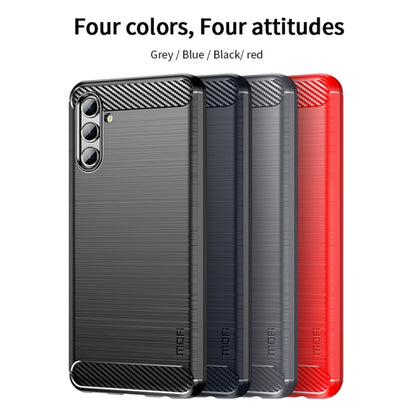 For Samsung Galaxy A13 5G MOFI Gentleness Series Brushed Texture Carbon Fiber Soft TPU Case(Black) - Galaxy Phone Cases by MOFI | Online Shopping UK | buy2fix