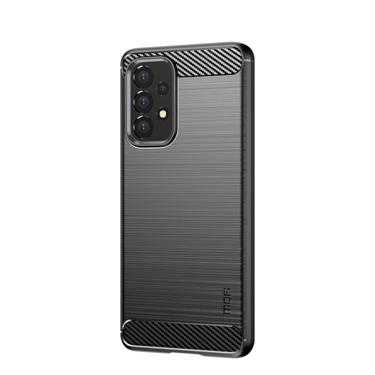 For Samsung Galaxy A53 5G MOFI Gentleness Brushed Carbon Fiber Soft TPU Case(Black) - Galaxy Phone Cases by MOFI | Online Shopping UK | buy2fix