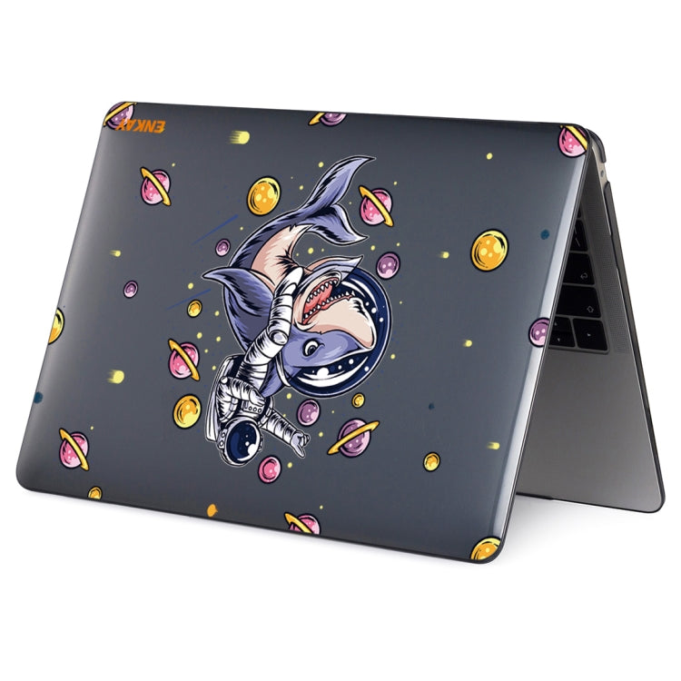 ENKAY Star Series Pattern Laotop Protective Crystal Case For MacBook Pro 16 inch A2141(Shark Astronaut) - MacBook Pro Cases by ENKAY | Online Shopping UK | buy2fix