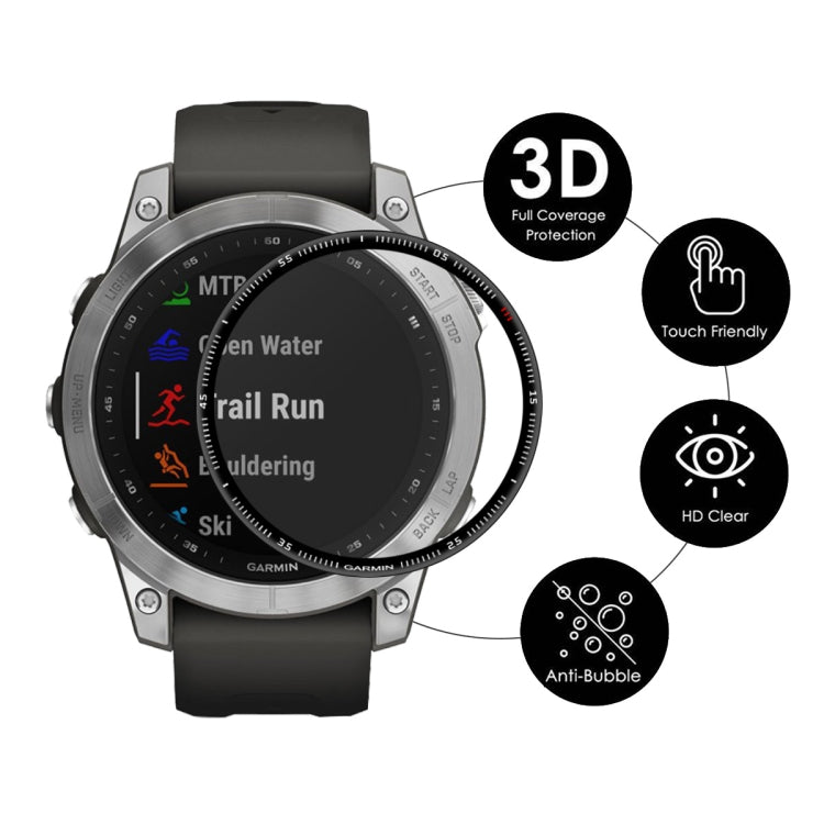 1 PC ENKAY 3D Full Coverage Soft PC Edge + PMMA HD Screen Protector Film For Garmin Fenix 7 - Screen Protector by ENKAY | Online Shopping UK | buy2fix