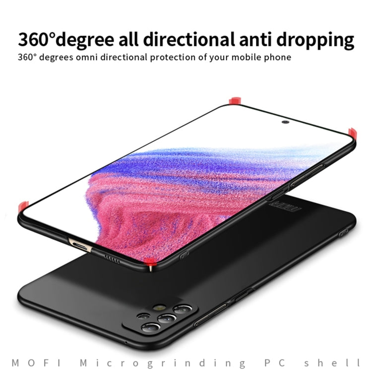 For Samsung Galaxy A53 5G MOFI Frosted PC Ultra-thin Hard Phone Case(Black) - Galaxy Phone Cases by MOFI | Online Shopping UK | buy2fix