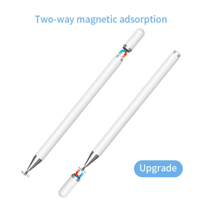 AT-28 Macarone Color Passive Capacitive Pen Mobile Phone Touch Screen Stylus with 2 Pen Head(White) - Stylus Pen by buy2fix | Online Shopping UK | buy2fix