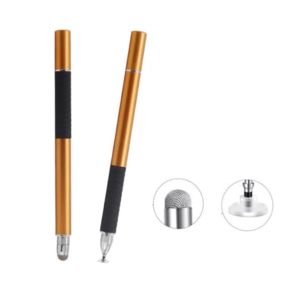 AT-31 Conductive Cloth Head + Precision Sucker Capacitive Pen Head 2-in-1 Handwriting Stylus(Golden) - Stylus Pen by buy2fix | Online Shopping UK | buy2fix