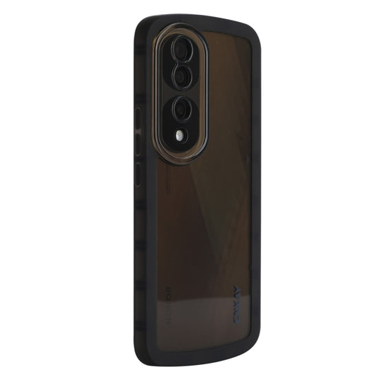 For Honor 70 Pro / Pro+ ENKAY Translucent Matte TPU Shockproof Phone Case(Black) - Honor Cases by ENKAY | Online Shopping UK | buy2fix