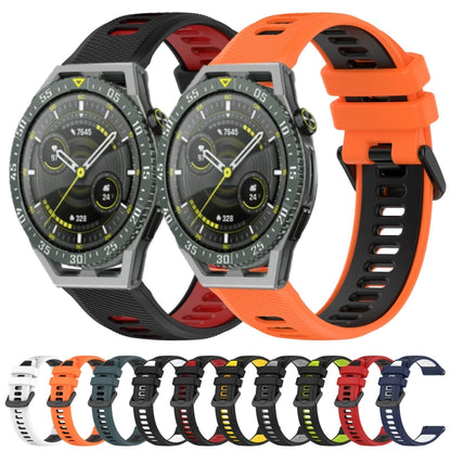 For Honor Watch GS 3i 22mm Sports Two-Color Silicone Watch Band(Red+Black) - Watch Bands by buy2fix | Online Shopping UK | buy2fix