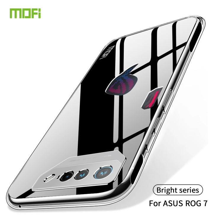 For ASUS ROG Phone 7 MOFI Ming Series Ultra-thin TPU Phone Case(Transparent) - ASUS Cases by MOFI | Online Shopping UK | buy2fix