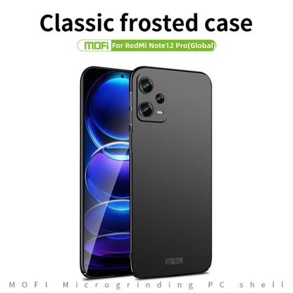 For Xiaomi Redmi Note 12 Pro 5G Global MOFI Micro-Frosted PC Ultra-thin Hard Phone Case(Blue) - Xiaomi Cases by MOFI | Online Shopping UK | buy2fix