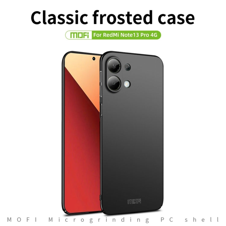 For Xiaomi Redmi Note 13 Pro 4G MOFI Micro-Frosted PC Ultra-thin Hard Phone Case(Red) - Note 13 Pro Cases by MOFI | Online Shopping UK | buy2fix