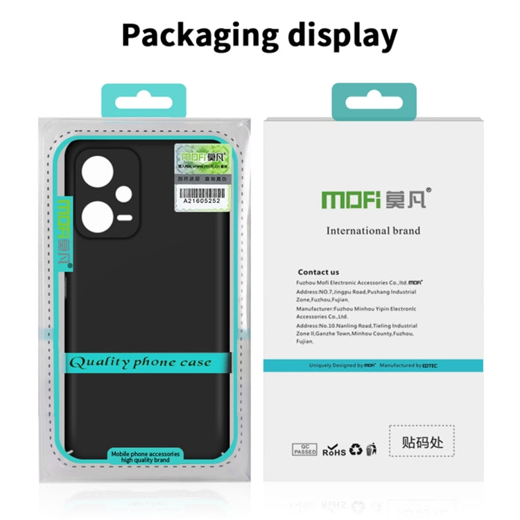 For Xiaomi Redmi Note 12 Pro 5G Global MOFI Micro-Frosted PC Ultra-thin Hard Phone Case(Black) - Xiaomi Cases by MOFI | Online Shopping UK | buy2fix