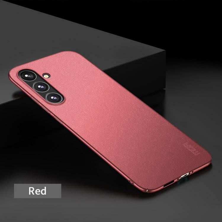 For Samsung Galaxy A35 5G MOFI Fandun Series Frosted PC Ultra-thin All-inclusive Phone Case(Red) - Galaxy Phone Cases by MOFI | Online Shopping UK | buy2fix