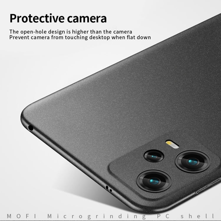 For Xiaomi Redmi Note 12 Global MOFI Fandun Series Frosted PC Ultra-thin All-inclusive Phone Case(Red) - Note 12 Pro Cases by MOFI | Online Shopping UK | buy2fix