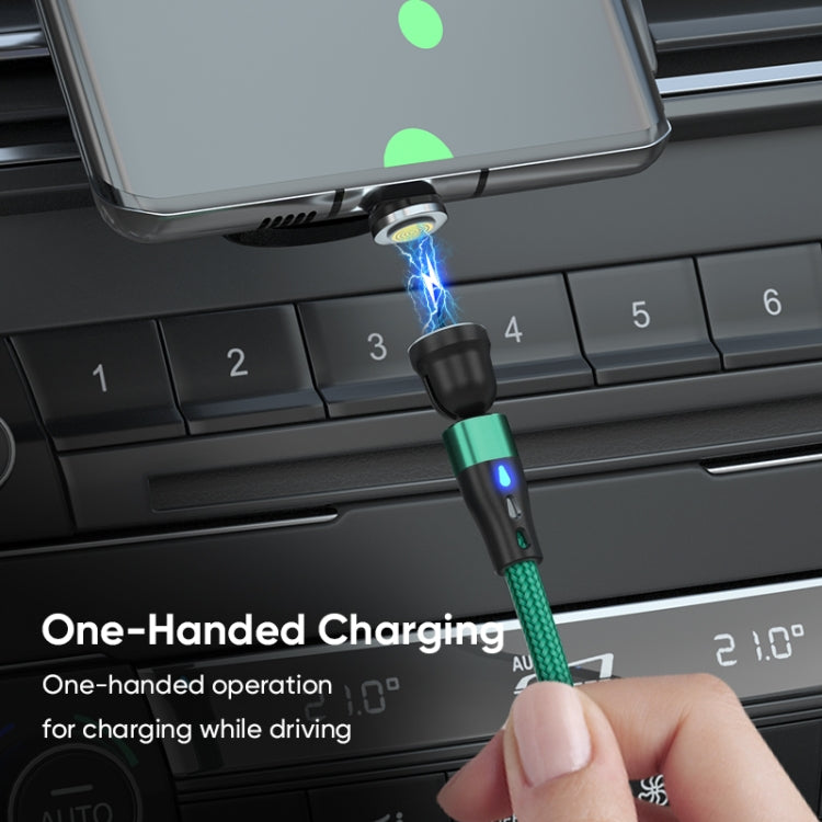 ENKAY PD60W Type-C to Type-C / 8 Pin / Micro USB Magnetic 540 Degrees Rotating Fast Charging Cable, Length:2m(Green) - Charging Cable & Head by ENKAY | Online Shopping UK | buy2fix