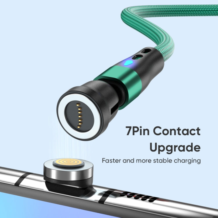 ENKAY PD60W Type-C to Type-C / 8 Pin / Micro USB Magnetic 540 Degrees Rotating Fast Charging Cable, Length:1m(Green) - Charging Cable & Head by ENKAY | Online Shopping UK | buy2fix