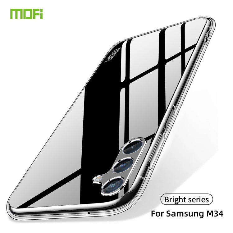 For Samsung Galaxy M34 5G MOFI Ming Series Ultra-thin TPU Phone Case(Transparent) - Galaxy Phone Cases by MOFI | Online Shopping UK | buy2fix