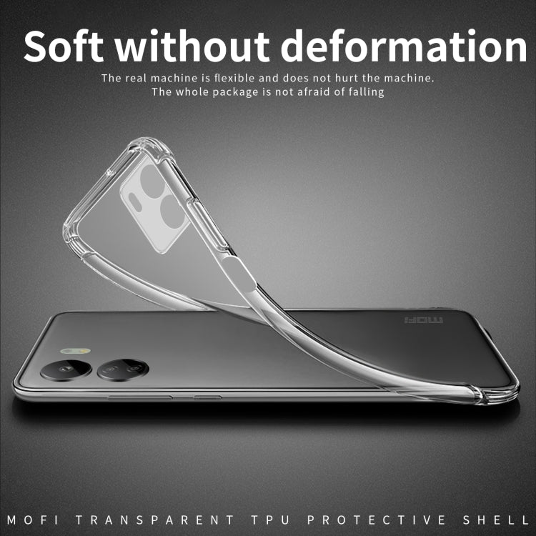 For Xiaomi Redmi 13C MOFI Ming Series Ultra-thin TPU Phone Case(Transparent) - 13C Cases by MOFI | Online Shopping UK | buy2fix