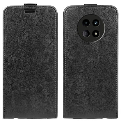 For Realme 12 5G R64 Texture Single Vertical Flip Leather Phone Case(Black) - Realme Cases by buy2fix | Online Shopping UK | buy2fix