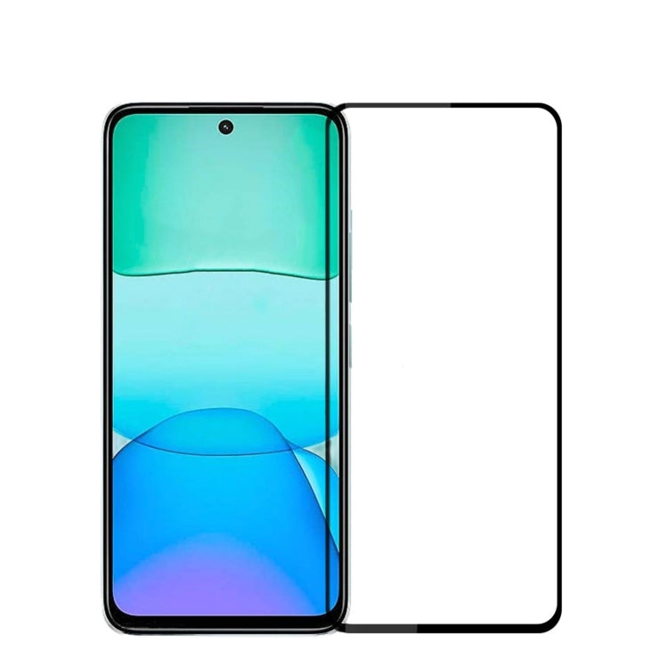 For Xiaomi Redmi 13 4G PINWUYO 9H 2.5D Full Screen Tempered Glass Film(Black) - Redmi 13 Tempered Glass by PINWUYO | Online Shopping UK | buy2fix