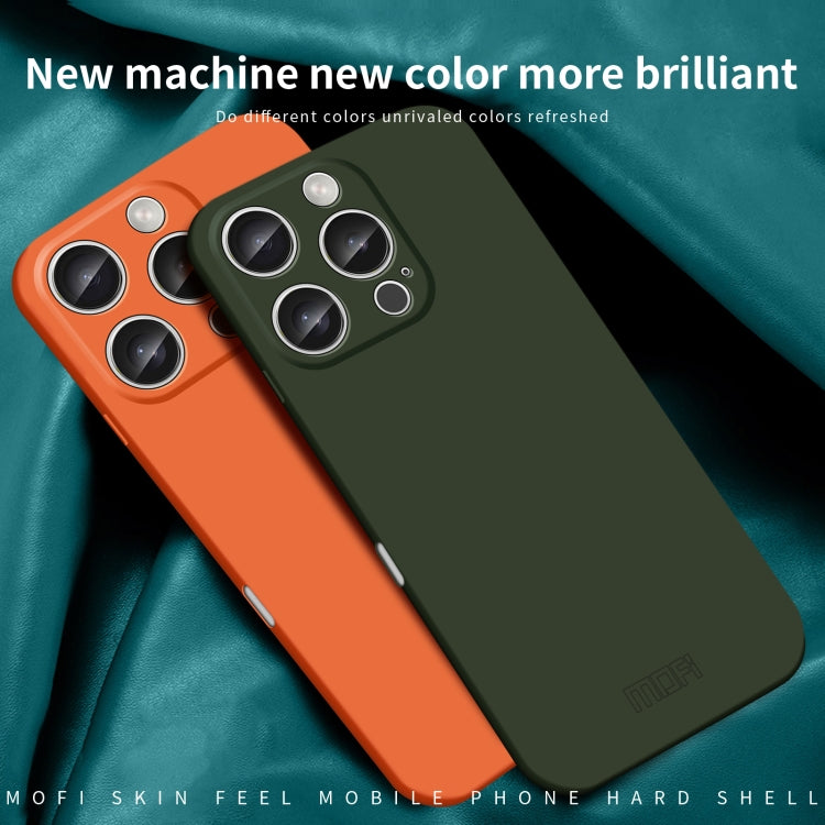 For iPhone 16 Pro MOFI Qin Series Skin Feel All-inclusive PC Phone Case(Orange) - iPhone 16 Pro Cases by MOFI | Online Shopping UK | buy2fix