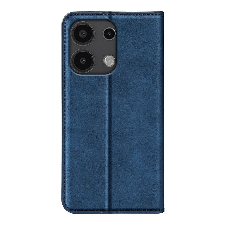 For Xiaomi Redmi Note 13 Pro 4G Retro-skin Magnetic Suction Leather Phone Case(Dark Blue) - Note 13 Pro Cases by buy2fix | Online Shopping UK | buy2fix