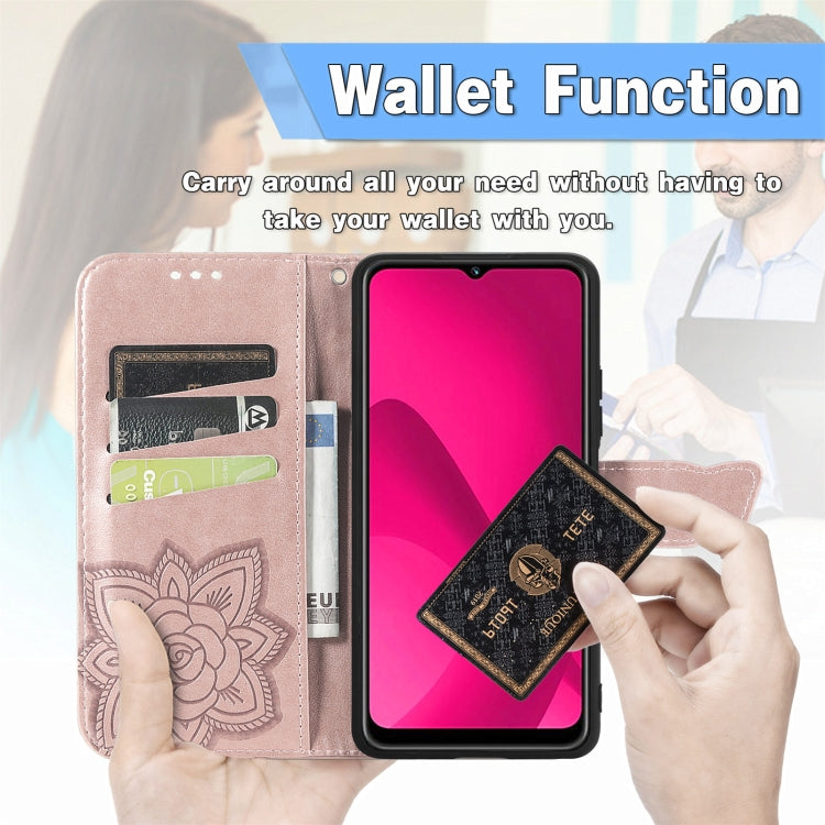 For iPhone 16 Pro Max Butterfly Love Flower Embossed Leather Phone Case(Purple) - iPhone 16 Pro Max Cases by buy2fix | Online Shopping UK | buy2fix