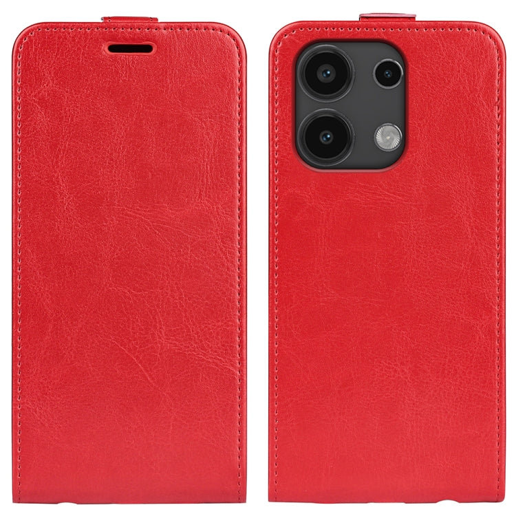 For Xiaomi Redmi Note 13 4G R64 Texture Single Vertical Flip Leather Phone Case(Red) - Note 13 Cases by buy2fix | Online Shopping UK | buy2fix