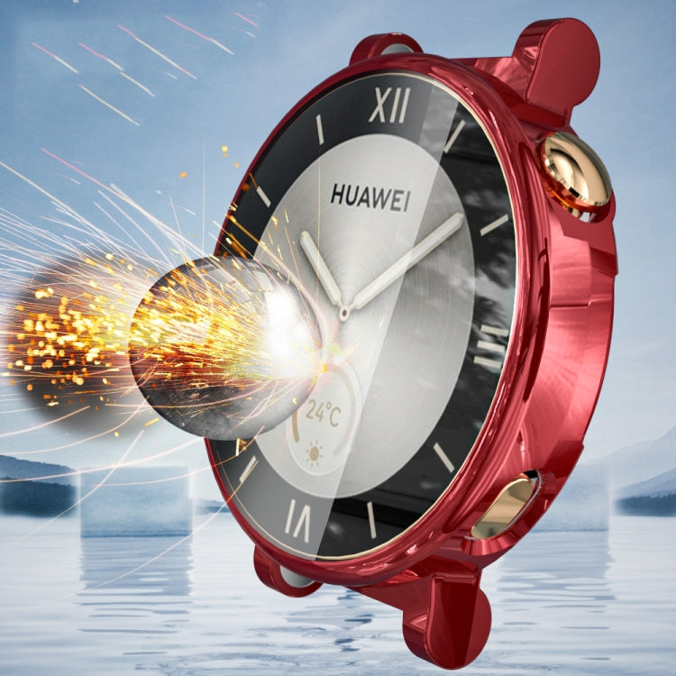 For Huawei Watch GT 4 41mm TPU All-Inclusive Watch Protective Case(Red) - Watch Cases by buy2fix | Online Shopping UK | buy2fix