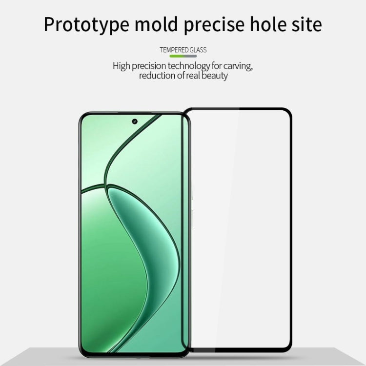 For OPPO A1S MOFI 9H 2.5D Full Screen Tempered Glass Film(Black) - OPPO Tempered Glass by MOFI | Online Shopping UK | buy2fix