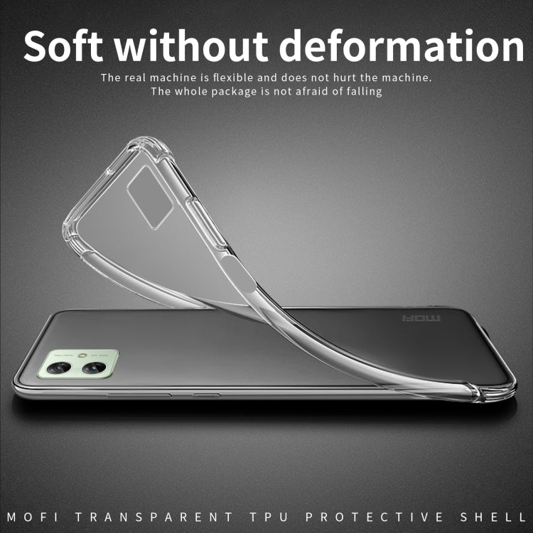 For Motorola Moto G54 MOFI Ming Series Ultra-thin TPU Phone Case(Transparent) - Motorola Cases by MOFI | Online Shopping UK | buy2fix