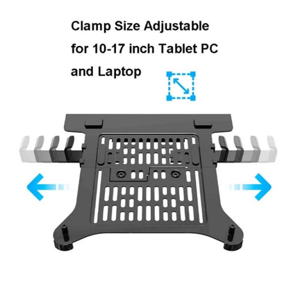 NORTH BAYOU NB FP-2 Notebook Tray Compatible VESA 100x100mm for 10 -17 inch Laptop Mount Holder - Laptop Stand by buy2fix | Online Shopping UK | buy2fix