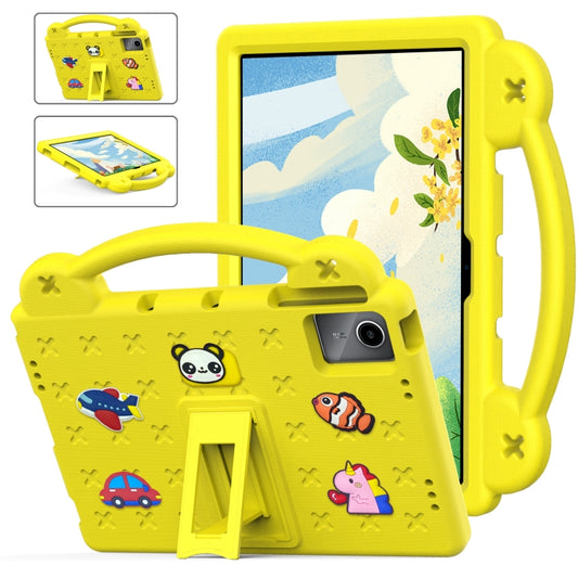 For Huawei MatePad SE 11 2024 Handle Kickstand Children EVA Shockproof Tablet Case(Yellow) - Huawei by buy2fix | Online Shopping UK | buy2fix