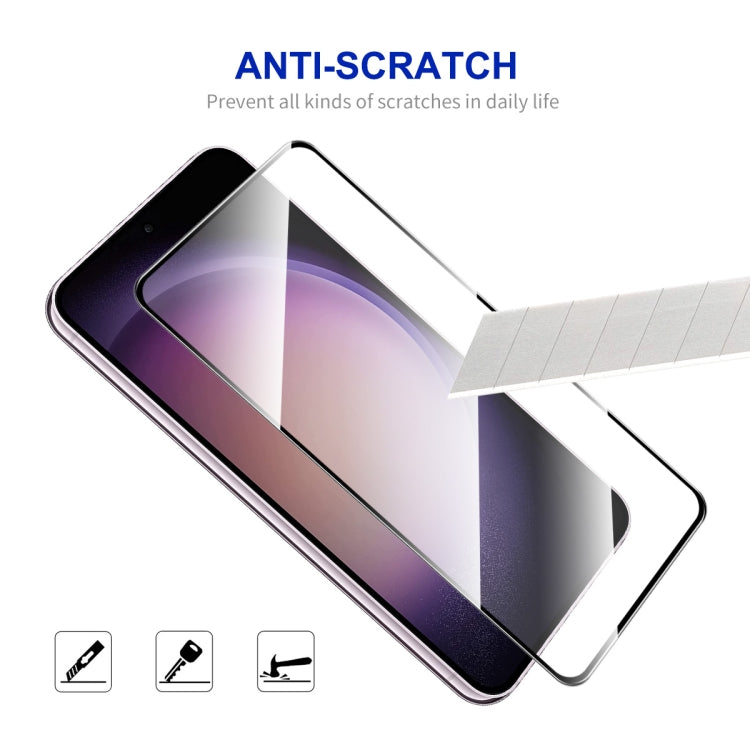 For Samsung Galaxy S24 5G 10pcs ENKAY Hat-Prince 0.18mm High Aluminum-silicon Tempered Glass Film, Support Ultrasonic Fingerprint Unclock - Galaxy S24 5G Tempered Glass by ENKAY | Online Shopping UK | buy2fix