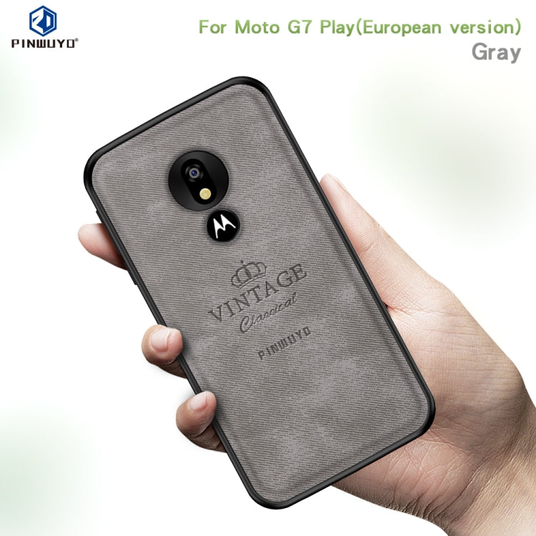 PINWUYO Shockproof Waterproof Full Coverage PC + TPU + Skin Protective Case for Motorola Moto G7 Play (Eurasian Version)(Blue) - Motorola Cases by PINWUYO | Online Shopping UK | buy2fix