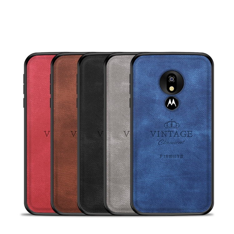 PINWUYO Shockproof Waterproof Full Coverage PC + TPU + Skin Protective Case for Motorola Moto G7 Play (Eurasian Version)(Blue) - Motorola Cases by PINWUYO | Online Shopping UK | buy2fix