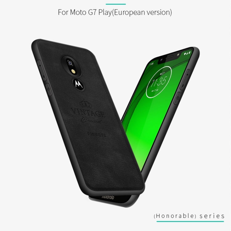 PINWUYO Shockproof Waterproof Full Coverage PC + TPU + Skin Protective Case for Motorola Moto G7 Play (Eurasian Version)(Blue) - Motorola Cases by PINWUYO | Online Shopping UK | buy2fix