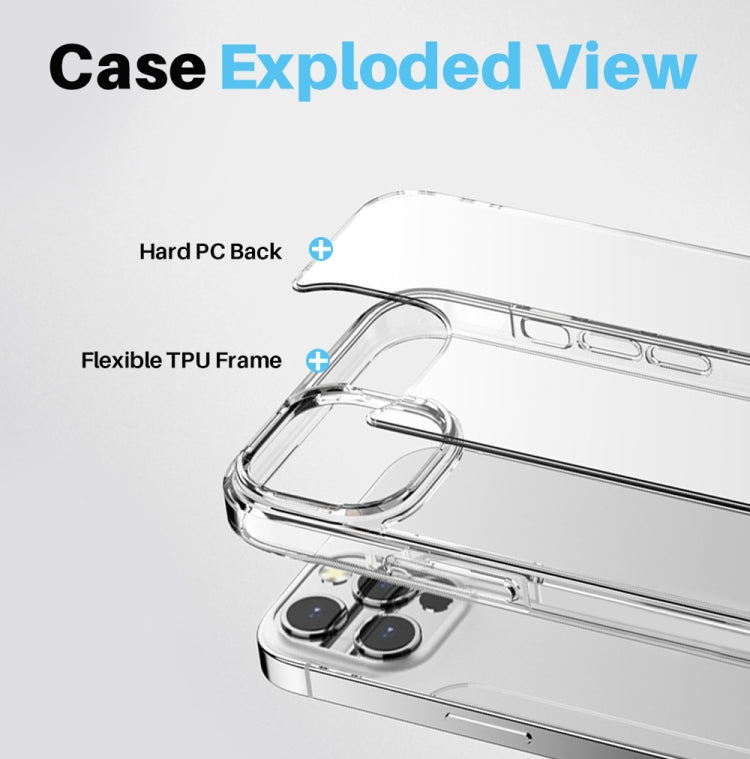 For iPhone 15 Pro Max NORTHJO 3 in 1 Clear Phone Case with Screen Film + Rear Lens Film - iPhone 15 Pro Max Cases by NORTHJO | Online Shopping UK | buy2fix