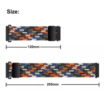 For Samsung Galaxy Fit3 Magnetic Buckle Nylon Braid Watch Band(Grey) - Watch Bands by buy2fix | Online Shopping UK | buy2fix