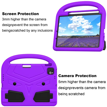 For iPad Pro 11 2024 Sparrow Style Shockproof Kickstand EVA Tablet Case(Purple) - iPad Pro 11 2024 Cases by buy2fix | Online Shopping UK | buy2fix