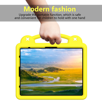 For iPad Air 13 2024 Handle Kickstand Children EVA Shockproof Tablet Case(Yellow) - iPad Air 13 2024 Cases by buy2fix | Online Shopping UK | buy2fix