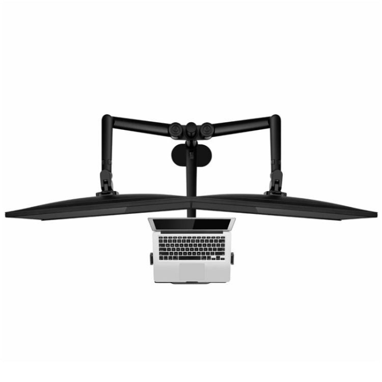 OL-10T Clip-on Desktop Stand Dual Computer Monitor Riser Bracket Laptop Holder - Laptop Stand by buy2fix | Online Shopping UK | buy2fix