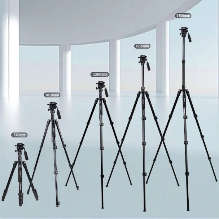 JMARY KT285+NB50 Camera Stand Extendable Height Aluminum Alloy Camera Holder Tripod - Tripods by Jmary | Online Shopping UK | buy2fix