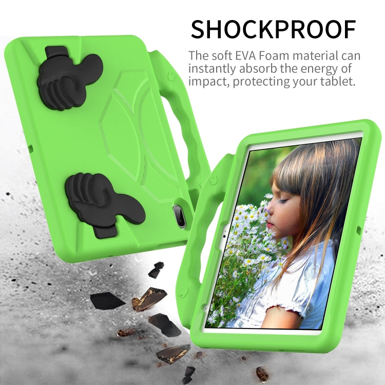 For iPad Air 11 2024 Children EVA Shockproof Tablet Case with Thumb Bracket(Green) - iPad Air 11 2024 Cases by buy2fix | Online Shopping UK | buy2fix