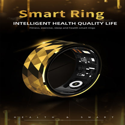 R12M SIZE 20 Smart Ring, Support Health Monitoring / Multiple Exercise Modes(Gold) - Smart Rings / Smart Telephones by buy2fix | Online Shopping UK | buy2fix