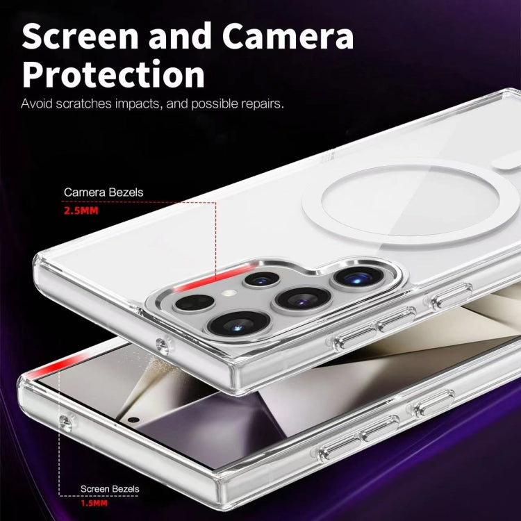 For Samsung Galaxy A16 5G Ice Color Magnetic Series TPU Hybrid Acrylic Magsafe Phone Case(Purple) - Galaxy Phone Cases by buy2fix | Online Shopping UK | buy2fix